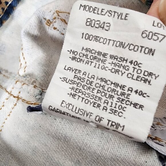 Vintage 80s High Waist Cotton Waliking Shorts Southwestern Pattern Size 12 - Picture 15 of 15